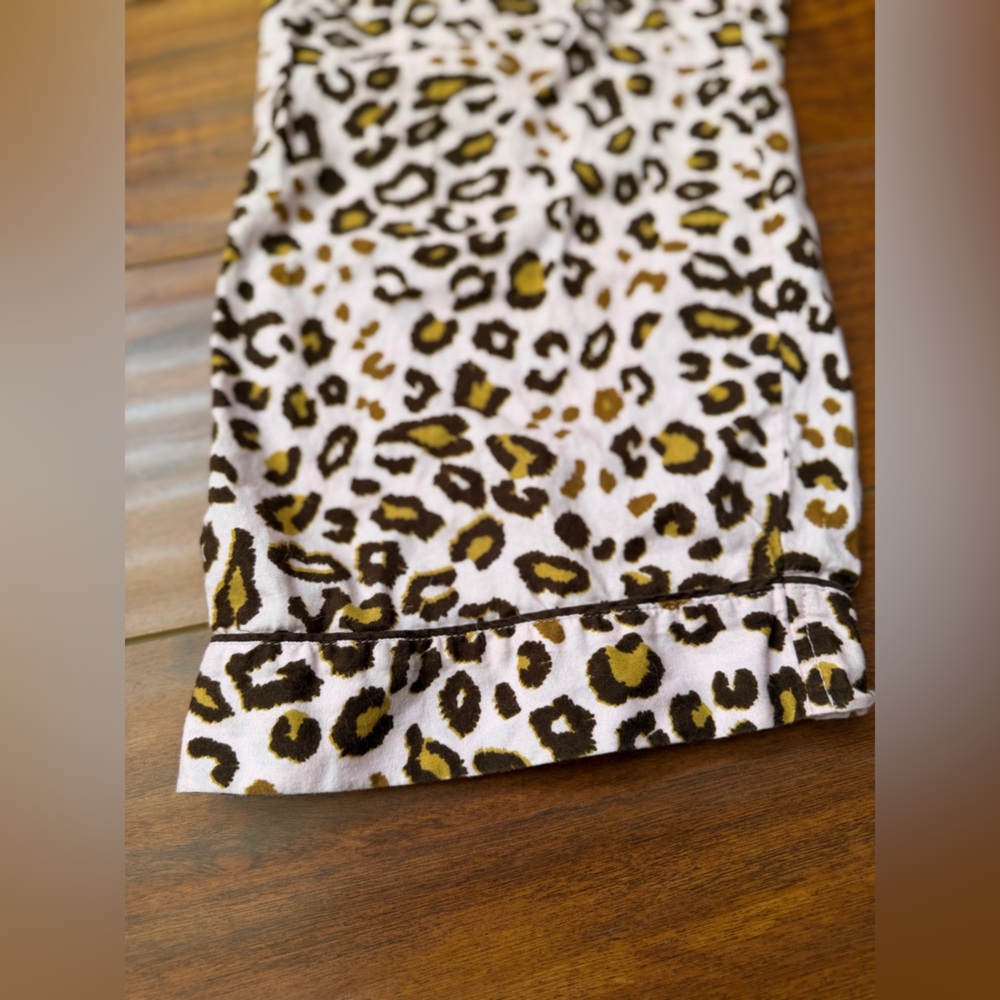 PJ Salvage size L Leopard Print pink & brown Pajama Pants Y2K - Picture 4 of 5